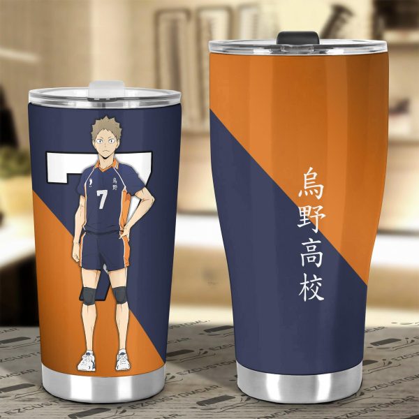 karasuno high kinoshita car tumbler cup custom anime haikyuu car accessories nyp7i