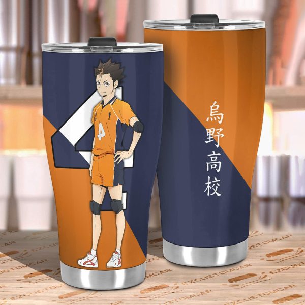 karasuno high nishinoya car tumbler cup custom anime haikyuu car accessories agbsf