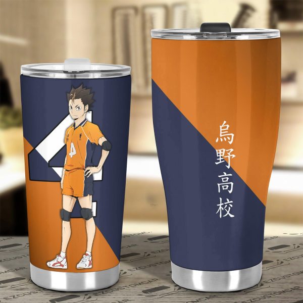 karasuno high nishinoya car tumbler cup custom anime haikyuu car accessories ctmr2