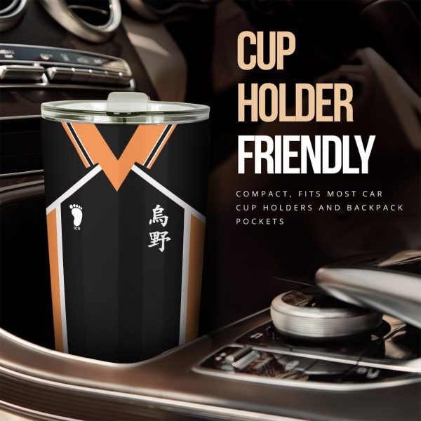 Karasuno High Stainless Steel Tumbler Custom Haikyuu Anime Car Accessories