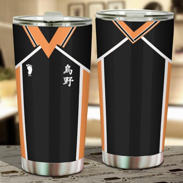 Karasuno High Stainless Steel Tumbler Custom Haikyuu Anime Car Accessories Karasuno High Stainless Steel Tumbler Custom Haikyuu Anime Car Accessories