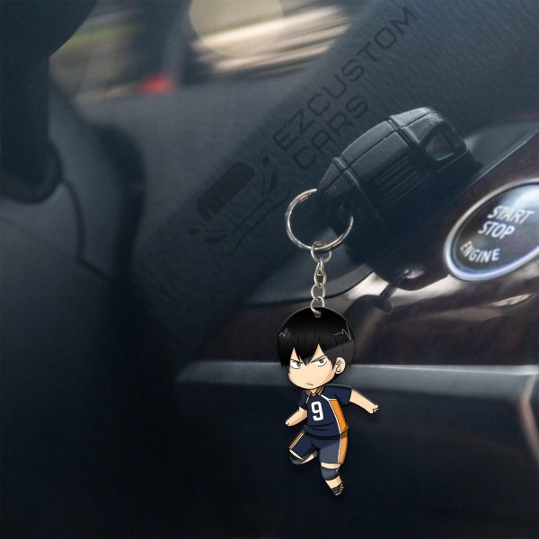 karasuno high tobio kageyama keychains custom haikyuu car accessories kknmj