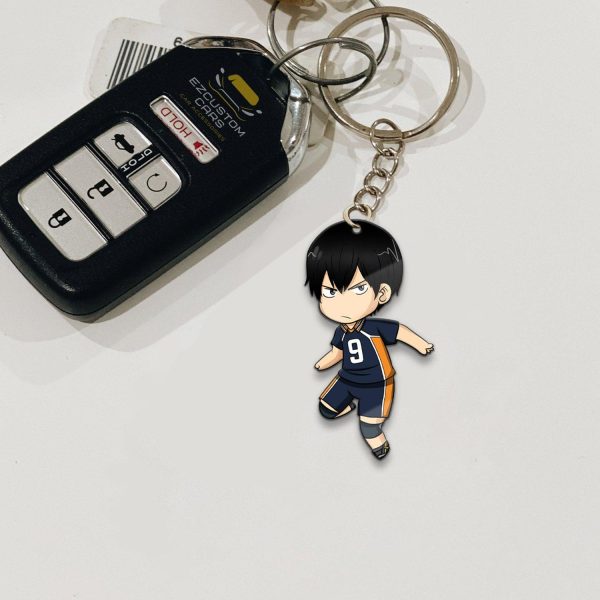 Karasuno High Tobio Kageyama Keychains Custom Haikyuu Car Accessories
