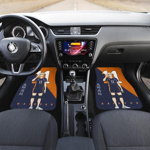 karasuno high tsukishima car floor mats custom anime haikyuu car accessories crux0