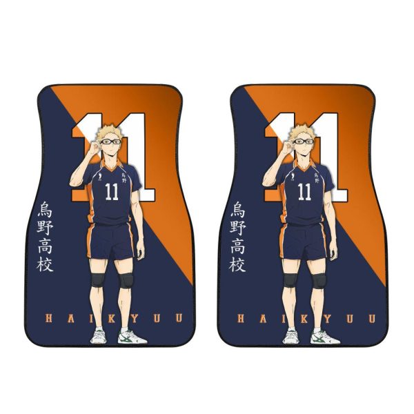 karasuno high tsukishima car floor mats custom anime haikyuu car accessories xd6nc