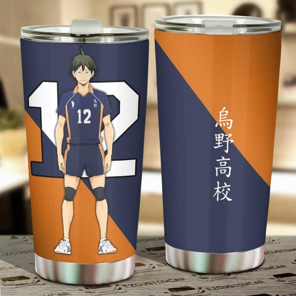 Karasuno High Chikara Car Tumbler Cup Custom Anime Haikyuu Car Accessories