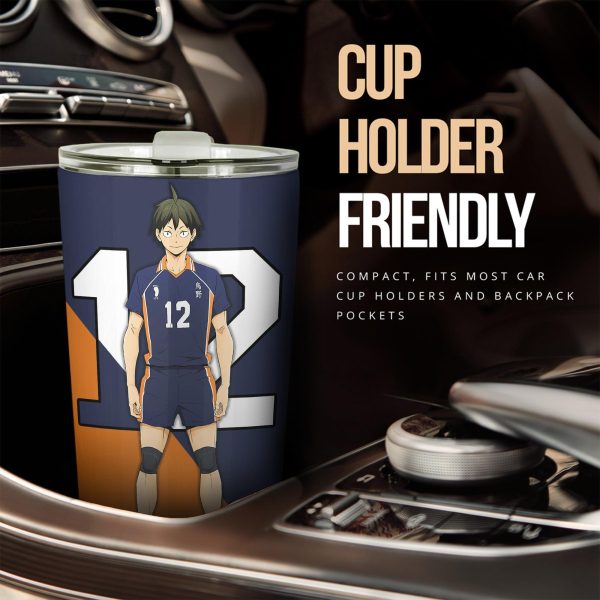 Karasuno High Yamaguchi Car Tumbler Cup Custom Anime Haikyuu Car Accessories