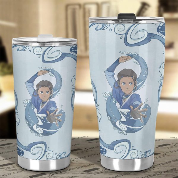 katara avatar the last airbender anime custom tumbler cup car accessories w9v2c