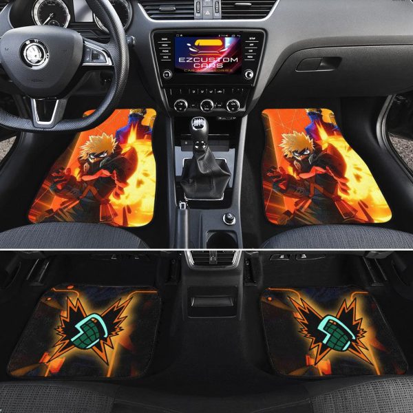 katsuki bakugo car floor mats custom my hero academia anime car accessories aygl8