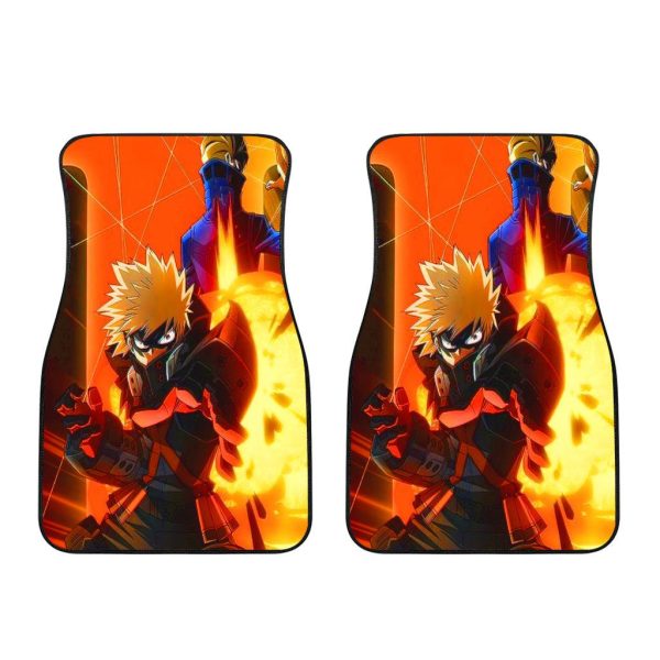 Katsuki Bakugo Car Floor Mats Custom My Hero Academia Anime Car Accessories