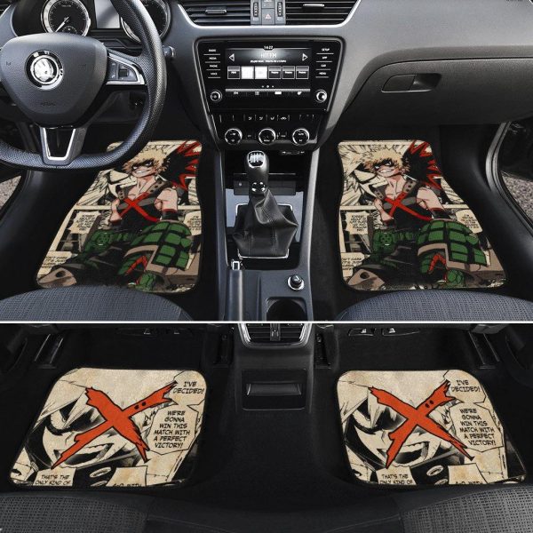 katsuki bakugo mix manga car floor mats anime my hero academia igpkr