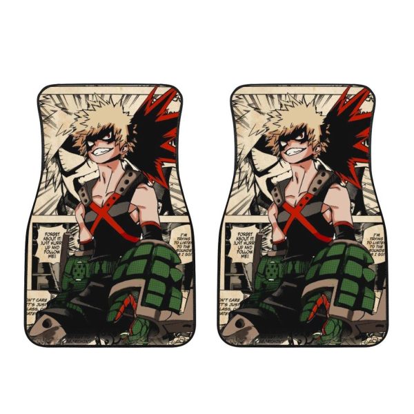 Katsuki Bakugo Mix Manga Car Floor Mats Anime My Hero Academia