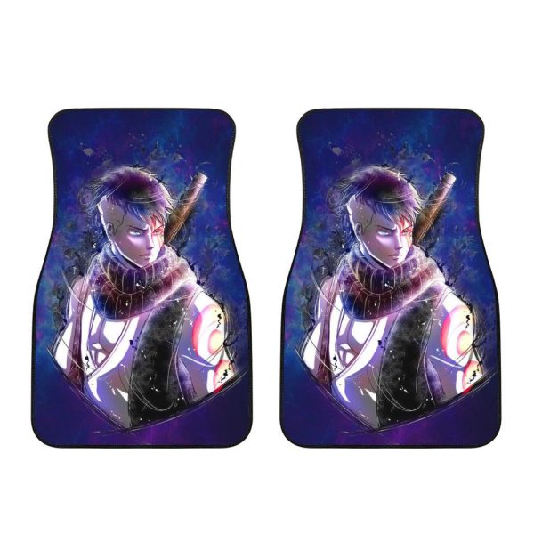 kawaki car floor mats custom boruto anime car accessories fan art gjamt