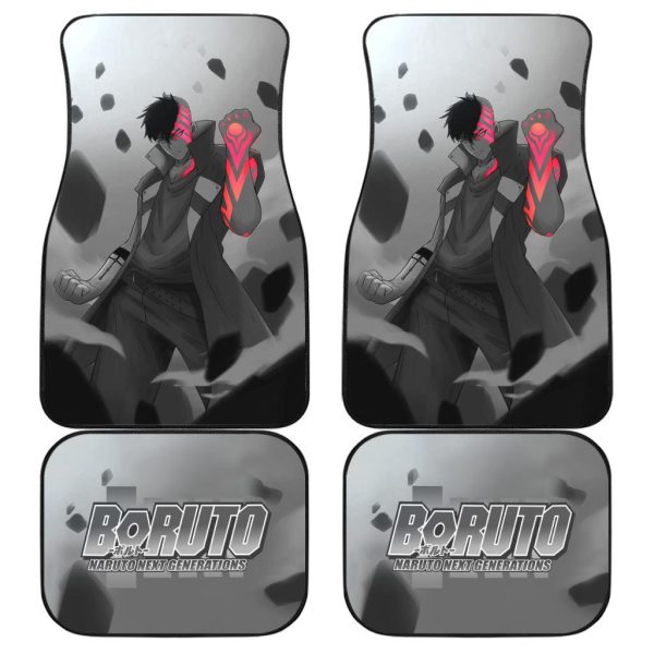 Kawaki Car Floor Mats Custom Boruto Art Anime Car Accessories
