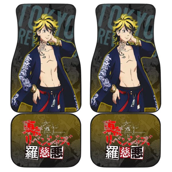 Kazutora Car Floor Mats Custom Anime Tokyo Revengers Car Accessories