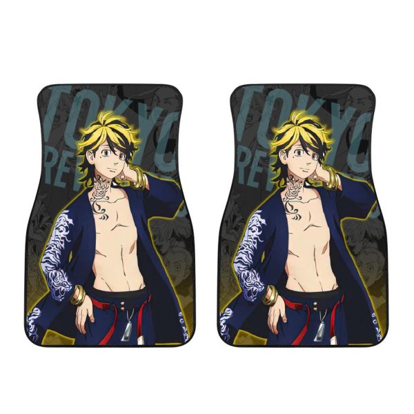 Kazutora Car Floor Mats Custom Anime Tokyo Revengers Car Accessories