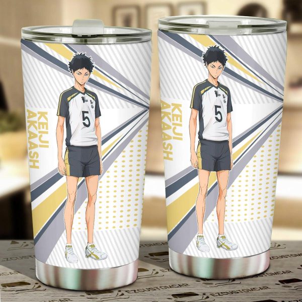 Keiji Akaashi Stainless Steel Tumbler Custom Haikyuu Anime Car Accessories