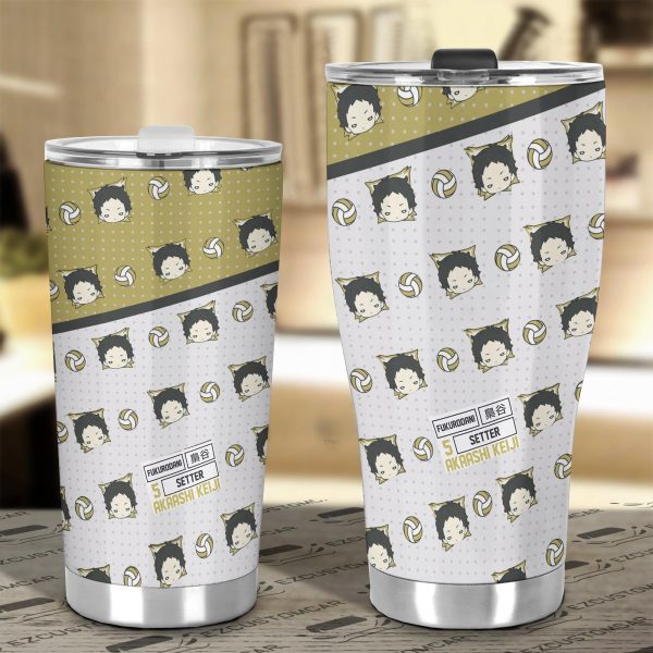 keiji akaashi stainless steel tumbler custom haikyuu anime car accessories kqzrw
