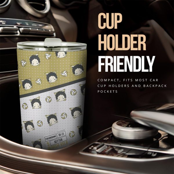 keiji akaashi stainless steel tumbler custom haikyuu anime car accessories mynsb