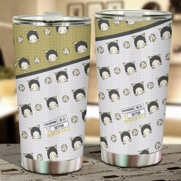 MSBY Black Jackal Stainless Steel Tumbler Custom Haikyuu Anime Car Accessories