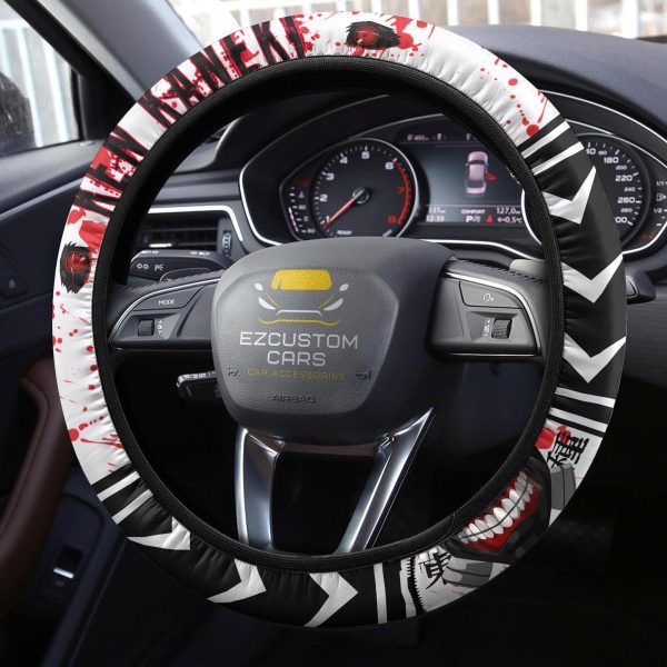 ken kaneki anime steering wheel cover custom tokyo ghoul anime car accessories d79nh