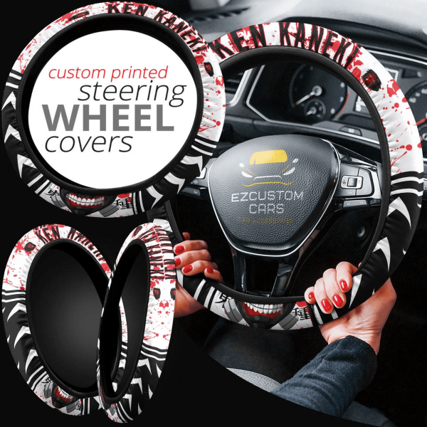 ken kaneki anime steering wheel cover custom tokyo ghoul anime car accessories plkrw