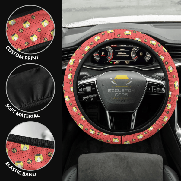 kenma kozume anime steering wheel cover custom haikyuu anime car accessories erenz