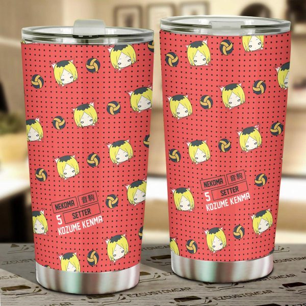 Kenma Kozume Stainless Steel Tumbler Custom Haikyuu Anime Car Accessories