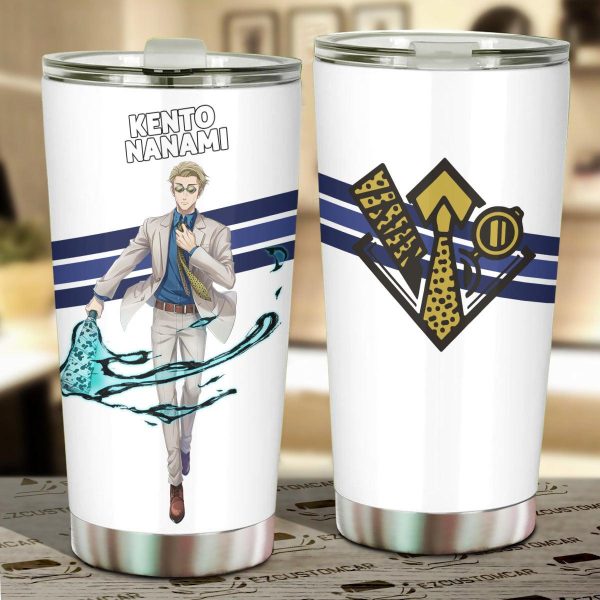 Kento Nanami Car Tumblers Cup Custom Jujutsu Kaisen Anime Car Accessories