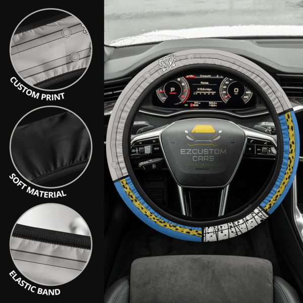 kento nanami anime steering wheel cover custom anime jujutsu kaisen car accessories v1roa