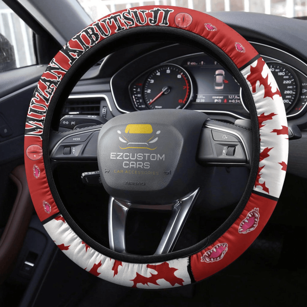 kibutsuji muzan anime steering wheel cover custom anime demon slayer car accessories yehhc