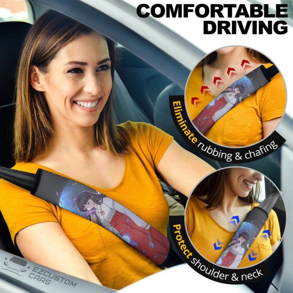 Kikyo Car Accessories Custom Inuyasha Art Seat Belt Covers