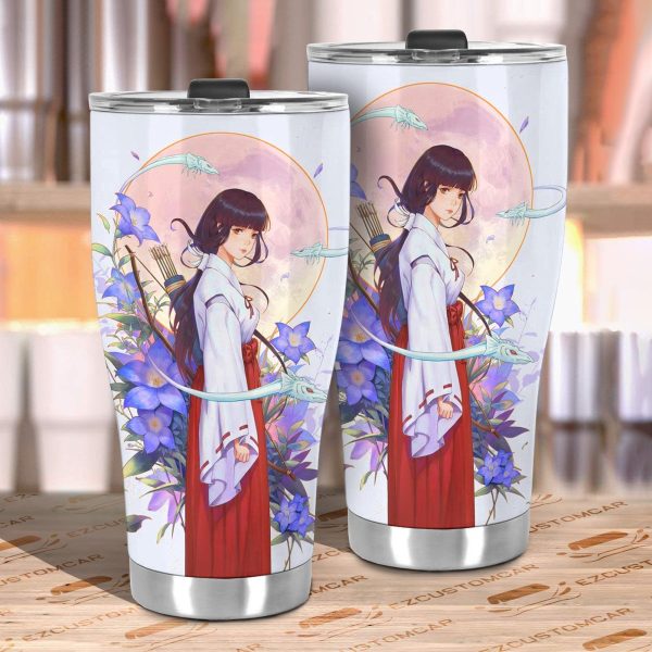 kikyo car accessories cutsom inuyasha art car tumbler cup mhmzz