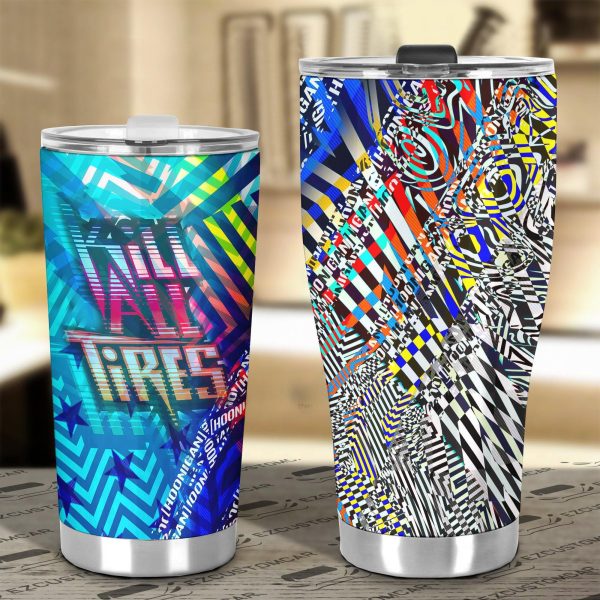 kill all tires custom stainless steel tumbler f70bx