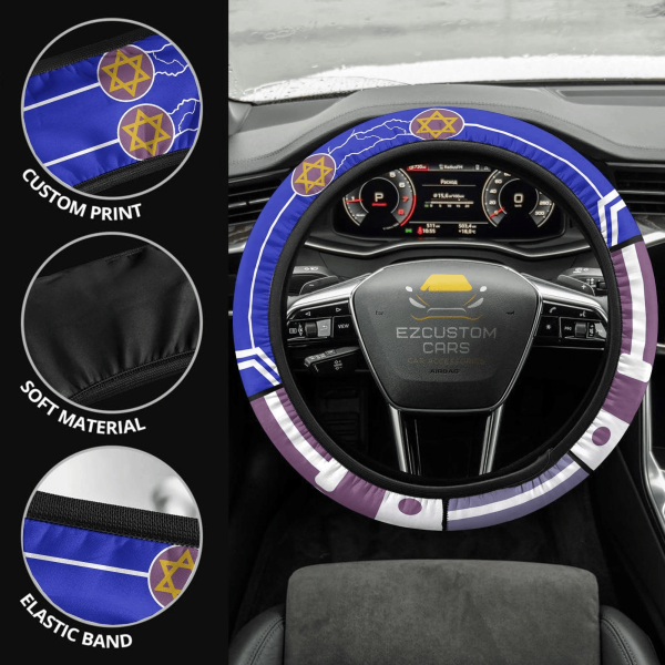 killua zoldyck anime steering wheel cover custom anime hunter x hunter car accessories movnc
