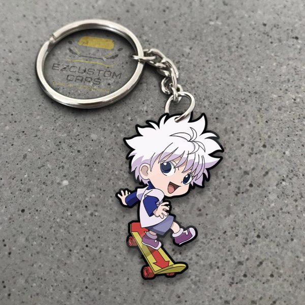 Killua Zoldyck Keychains Custom Hunter x Hunter Car Accessories Killua Zoldyck Keychains Custom Hunter x Hunter Car Accessories