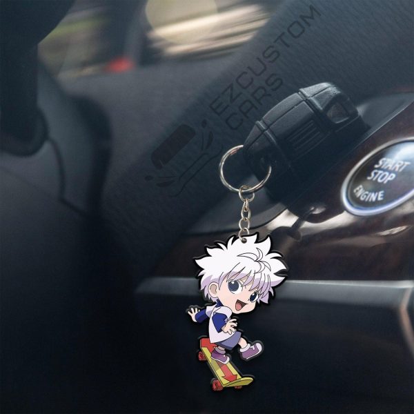 killua zoldyck keychains custom hunter x hunter car accessories pd7w1