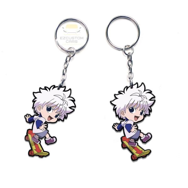 killua zoldyck keychains custom hunter x hunter car accessories pu3a9