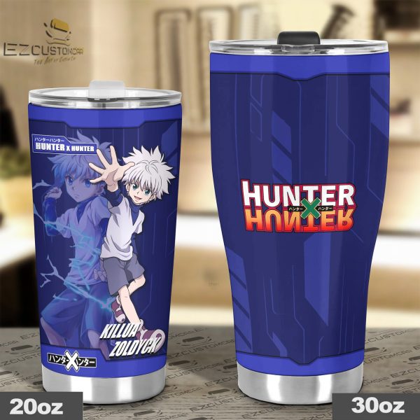 killua zoldyck travel mug gift idea for hunter x hunter fans 9zmhw