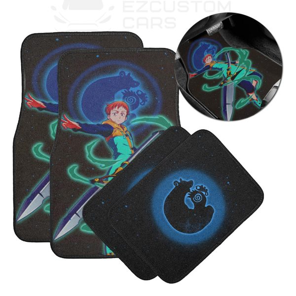 King Car Floor Mats Custom Seven Deadly Sins Anime Car Accessories