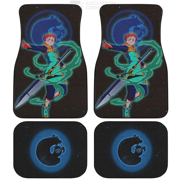 King Car Floor Mats Custom Seven Deadly Sins Anime Car Accessories