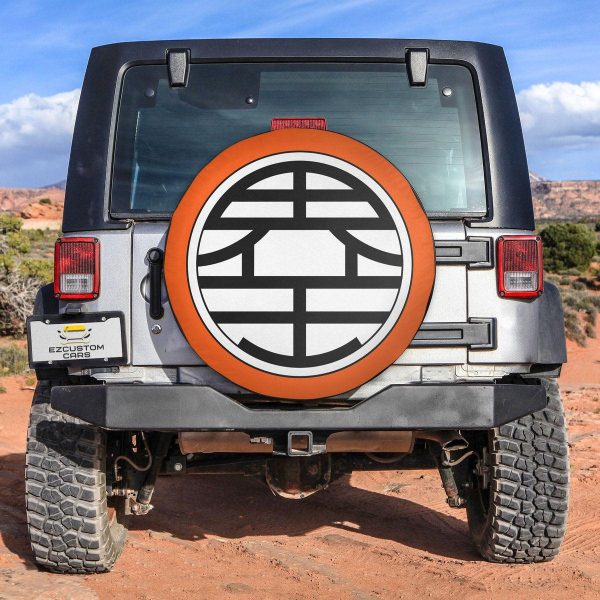 King Kai Kanji Spare Tire Cover Custom Dragon Ball Anime Car Accessories
