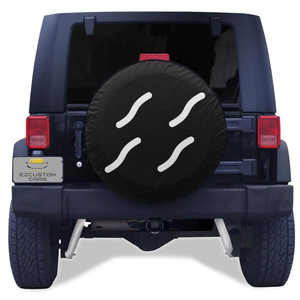 Kirigakure Hidden Mist Village Symbols Spare Tire Cover Custom Naruto Anime Car Accessories