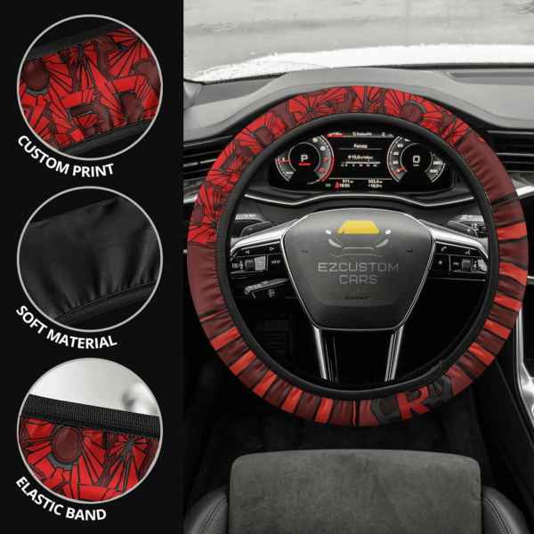 Kirishima Eijirou Anime Steering Wheel Cover Custom Anime My Hero Academia Car Accessories
