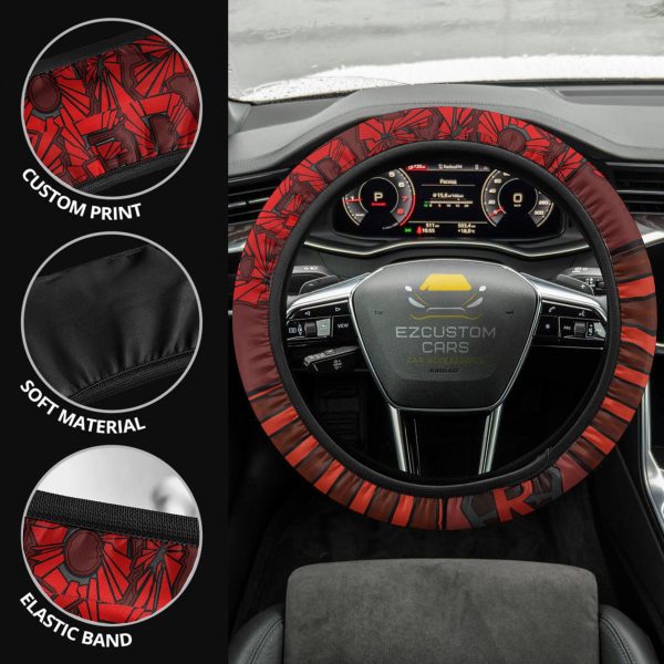 Kirishima Eijirou Anime Steering Wheel Cover Custom Anime My Hero Academia Car Accessories