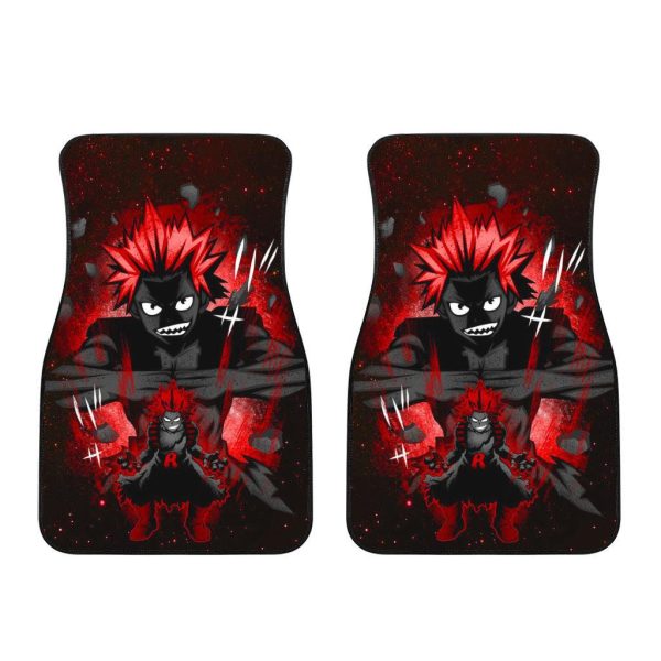 kirishima eijirou car floor mats custom mha anime car accessories od2ol