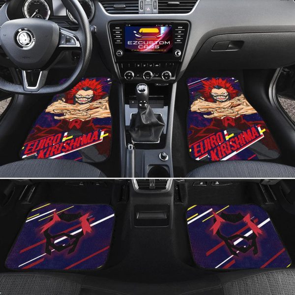 kirishima eijirou car floor mats custom my hero academia anime car accessories uzraq