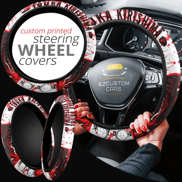kirishima touka anime steering wheel cover custom tokyo ghoul anime car accessories ioogg
