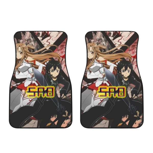 kirito x asuna sword art online anime car floor mats 6xmfu