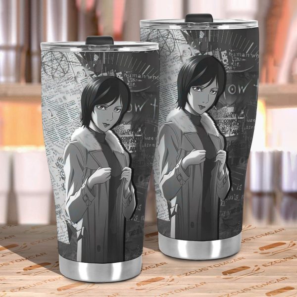 kiyomi takada car tumbler cup cutsom death note black white anime car accessories 6y5k1